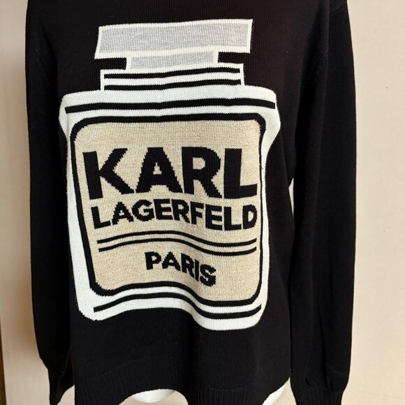 Karl Lagerfeld Paris perfume bottle Sweater - Picture 2 of 8